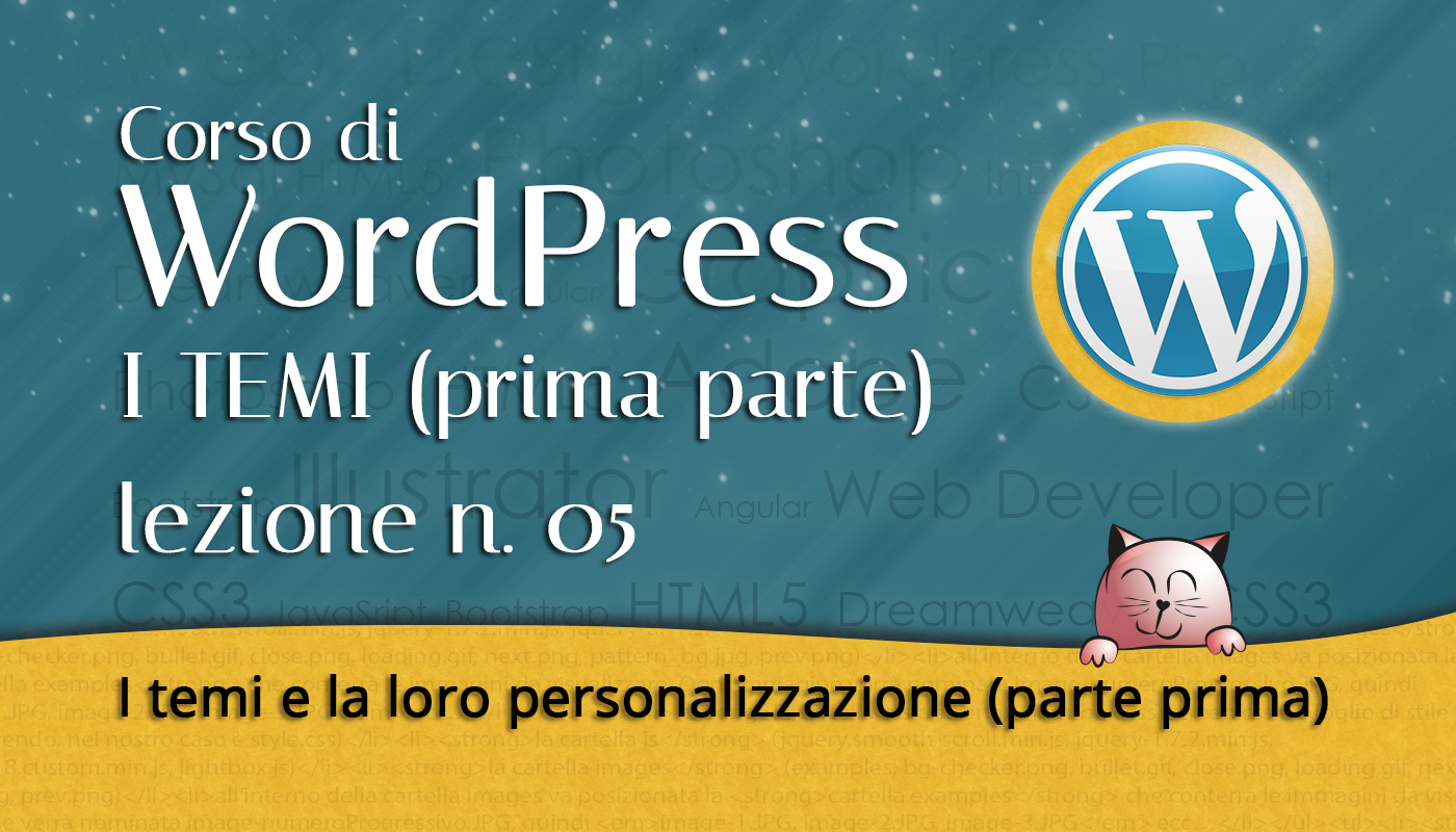 WordPress: temi e personalizzazioni – 05
