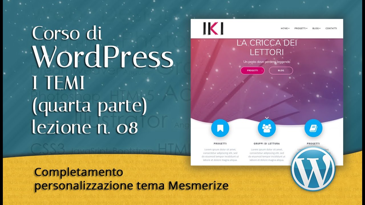 Corso di WordPress: temi e personalizzazioni – 08