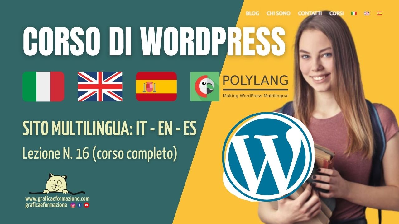 CORSO DI WORDPRESS 5.9: Sito MULTILINGUA