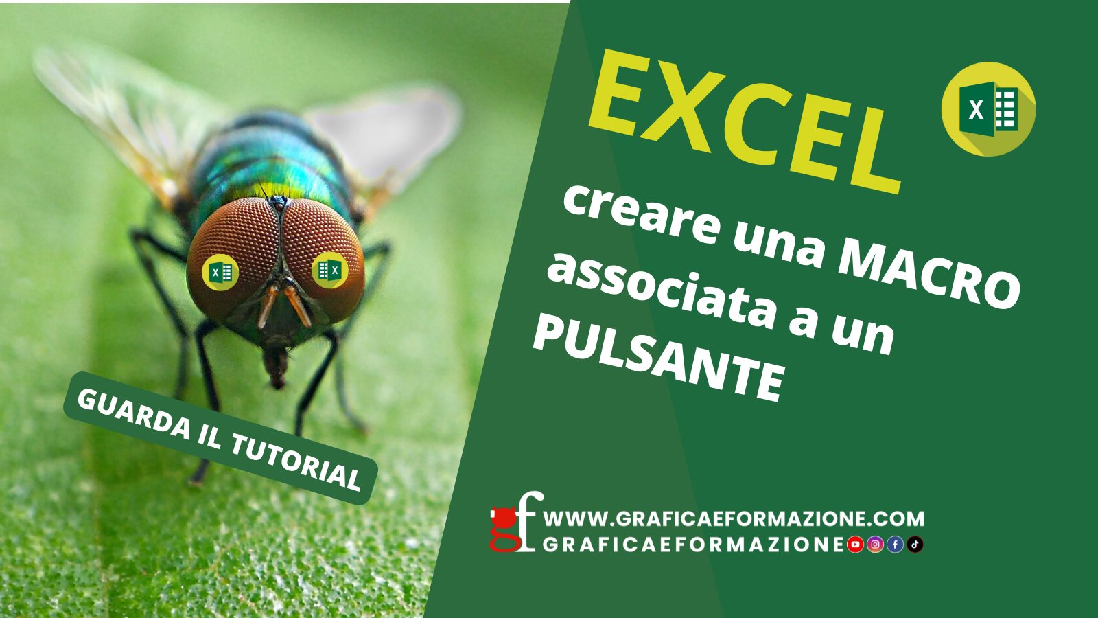 EXCEL: creare una MACRO associata a un PULSANTE