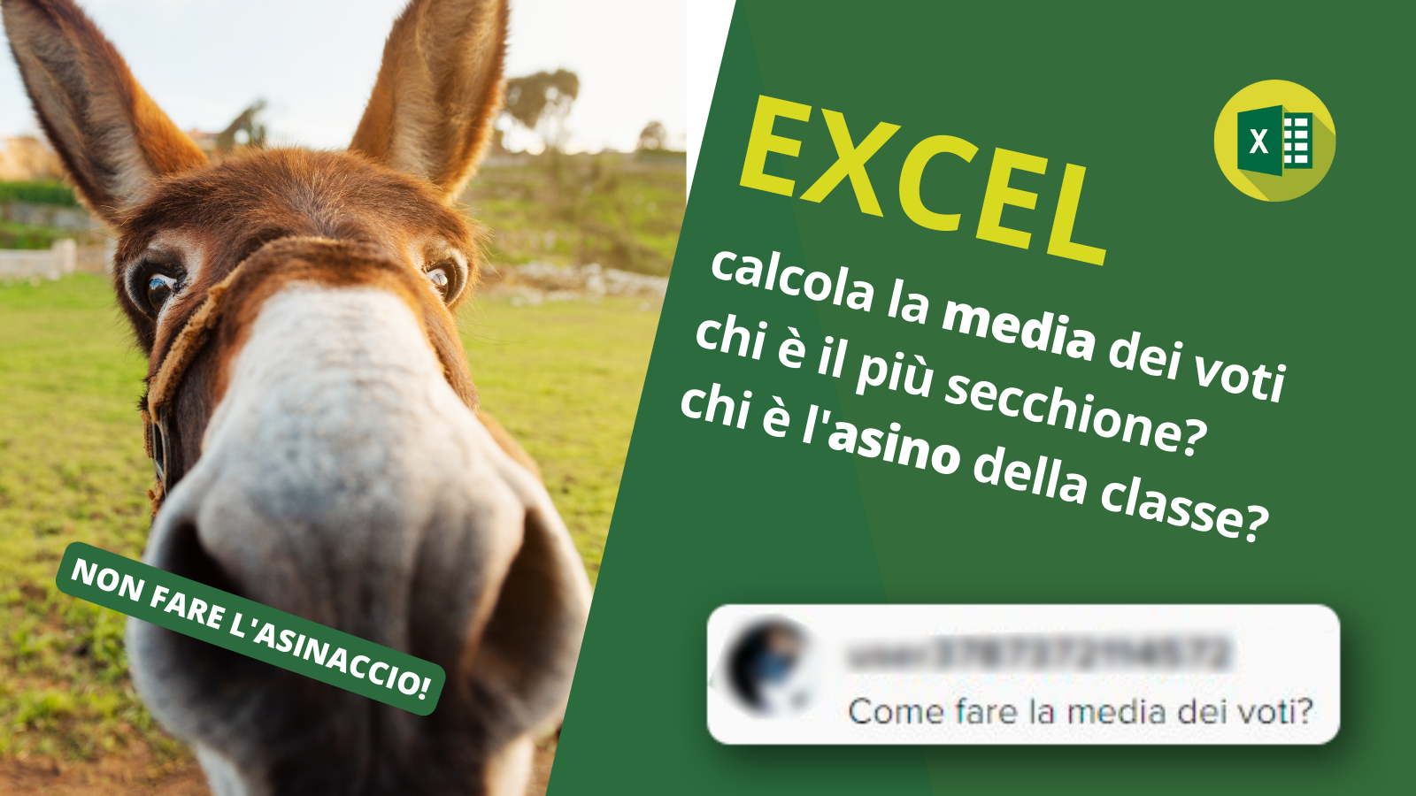 Excel: calcolare la media dei voti