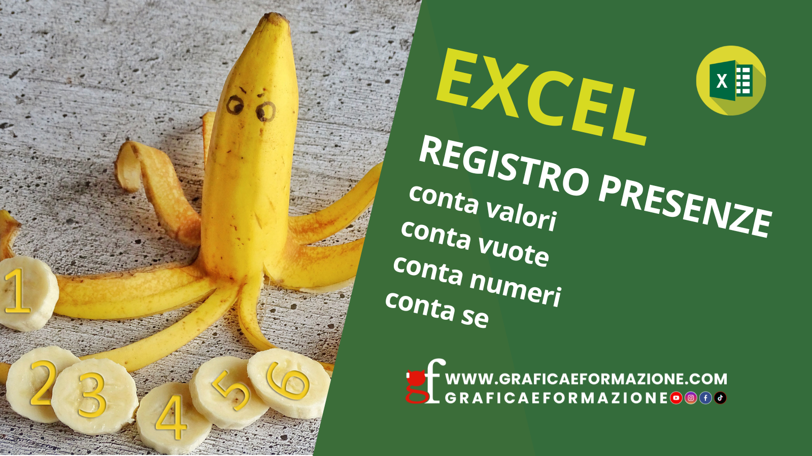 Excel: conteggi per registro presenze