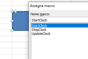 Excel assegnare una macro a un bottone