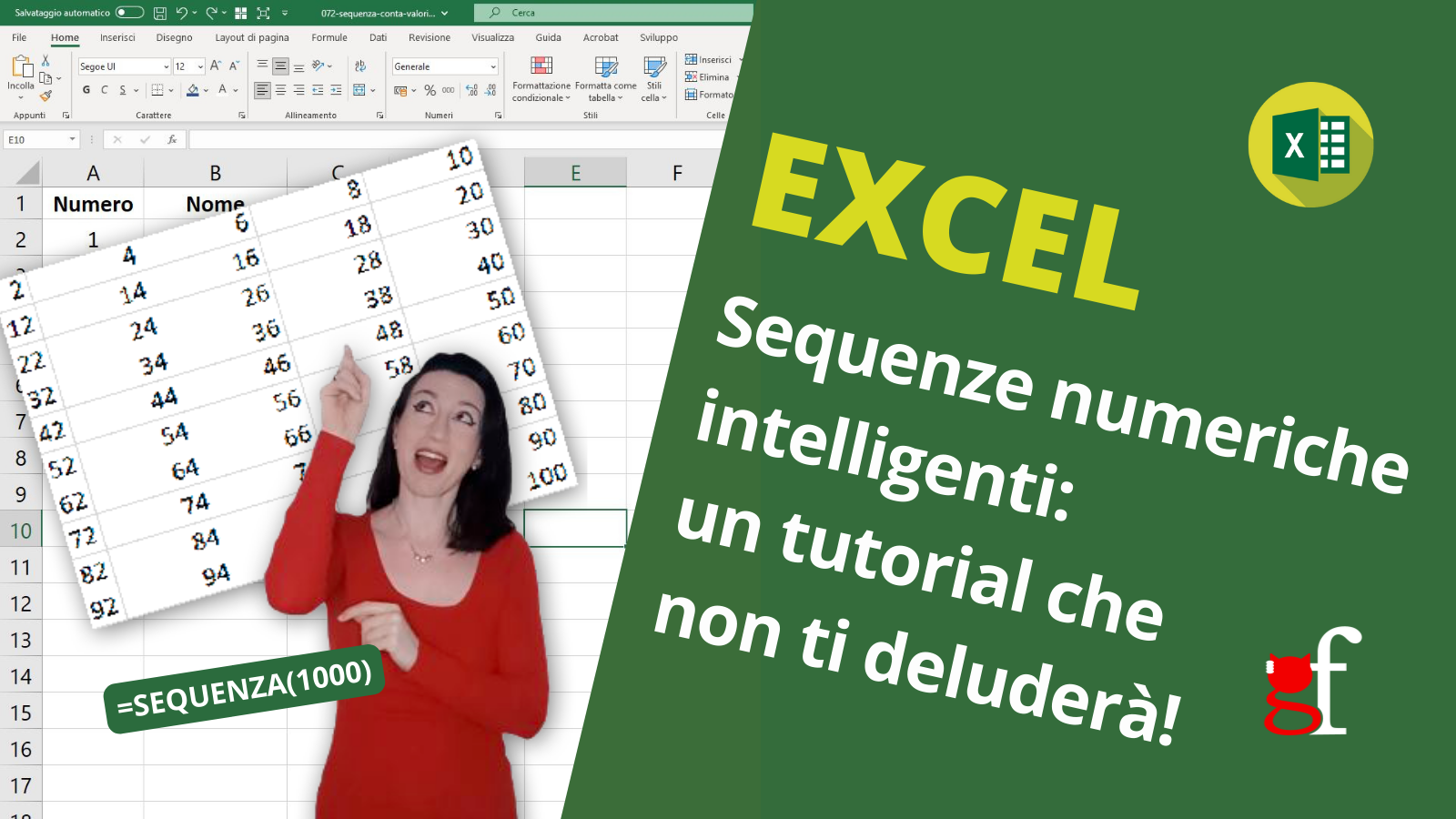 Sequenze numeriche intelligenti con Excel: un tutorial che non ti deluderà!