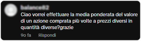 come calcolare la media PESATA