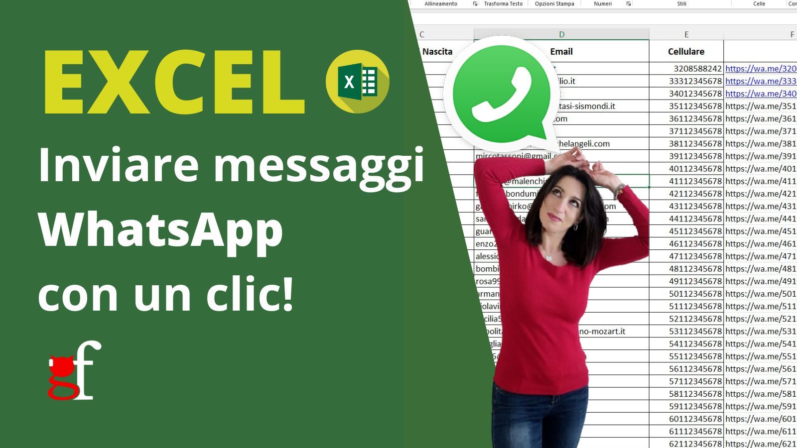 Inviare messaggi WhatsApp con Excel